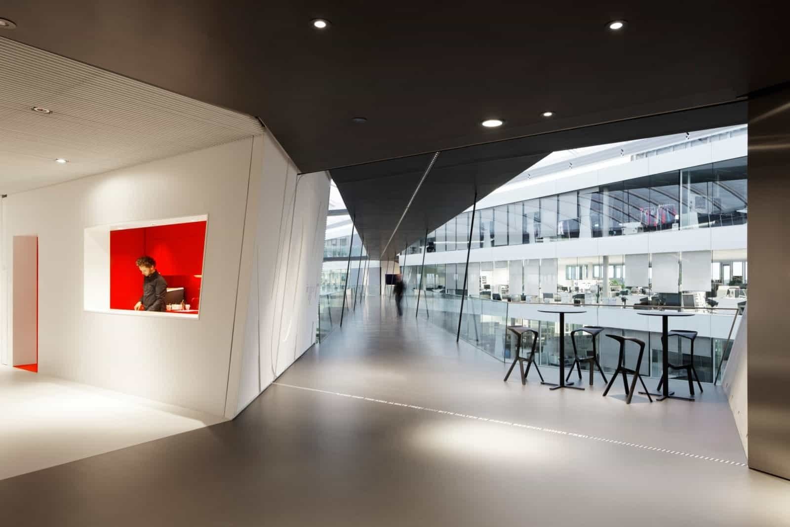 adidas: Walkway with a red niche