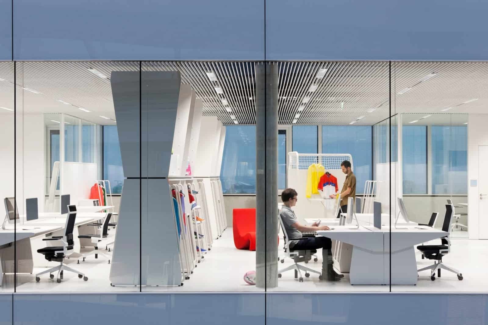 adidas: Workspaces behind glass