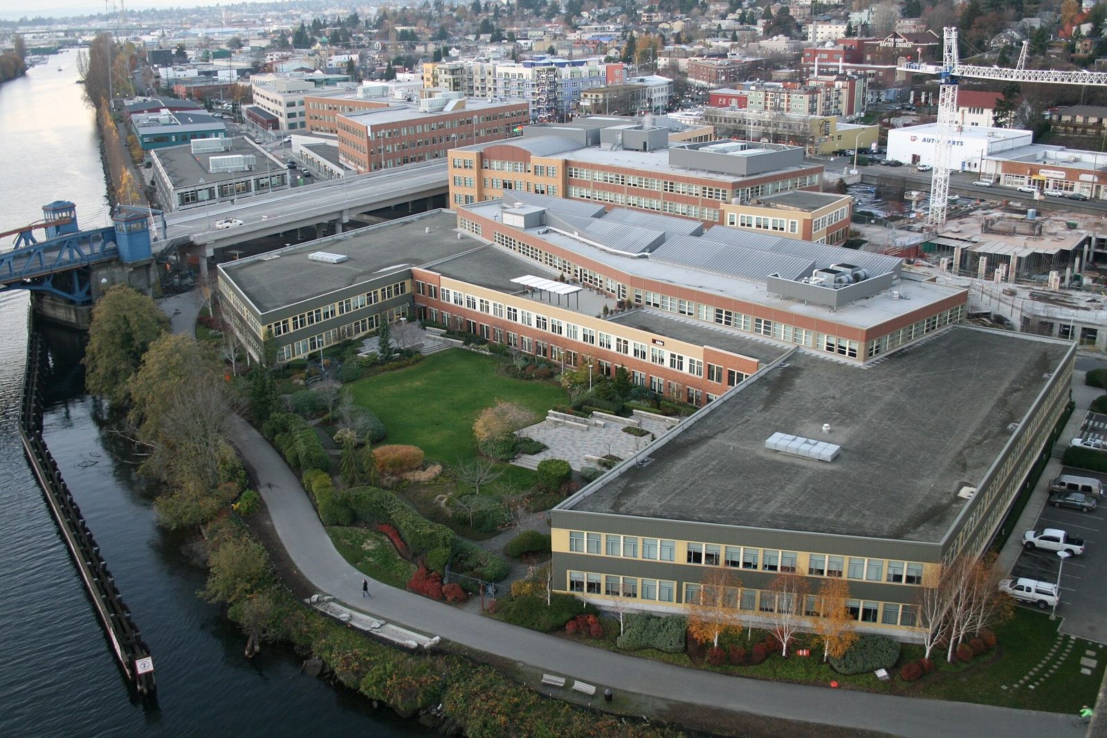 Adobe: Adobe's Seattle office in the Fremont neighborhood beside the canal