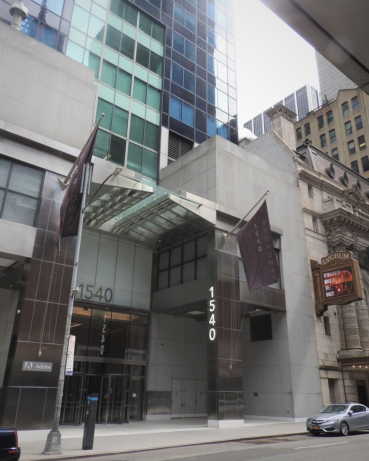 Adobe: Entrance of Adobe's New York office at 1540 Broadway