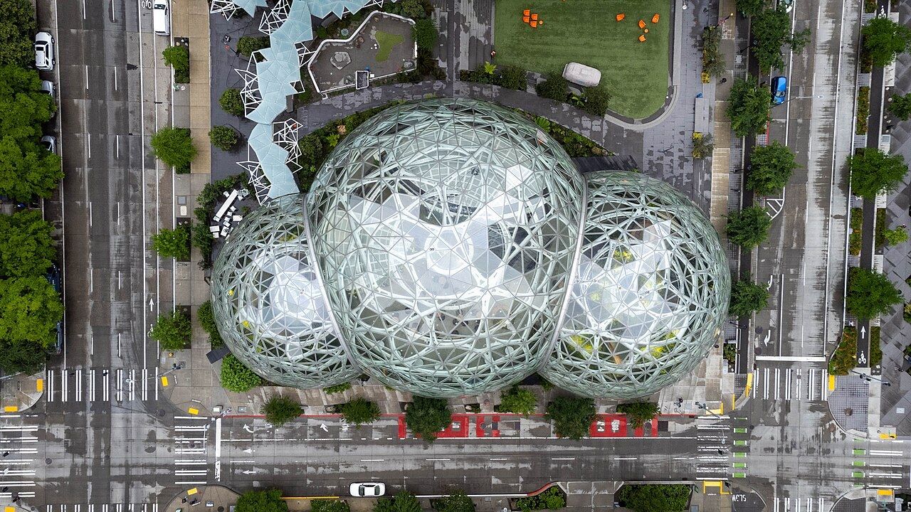 The Spheres seen from directly above