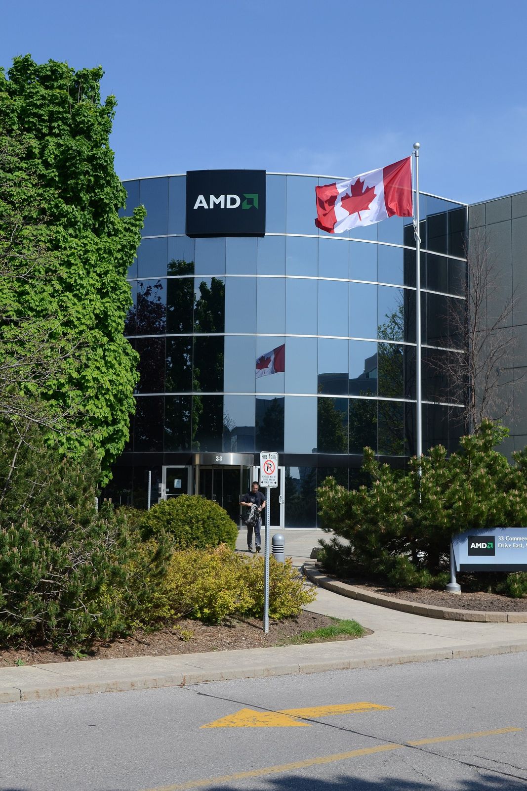 AMD: AMD Markham office entrance