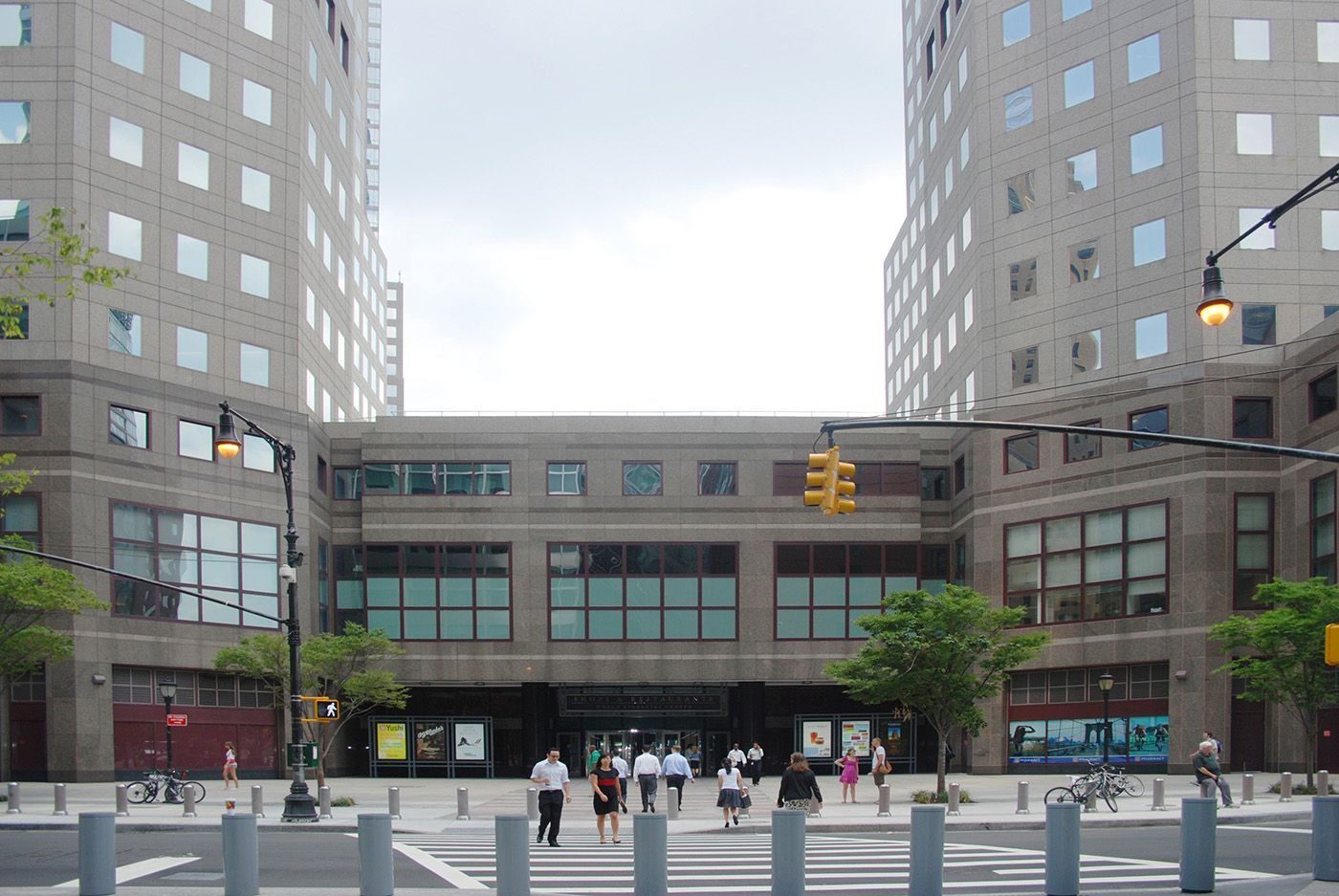 American Express: Courtyard between two towers