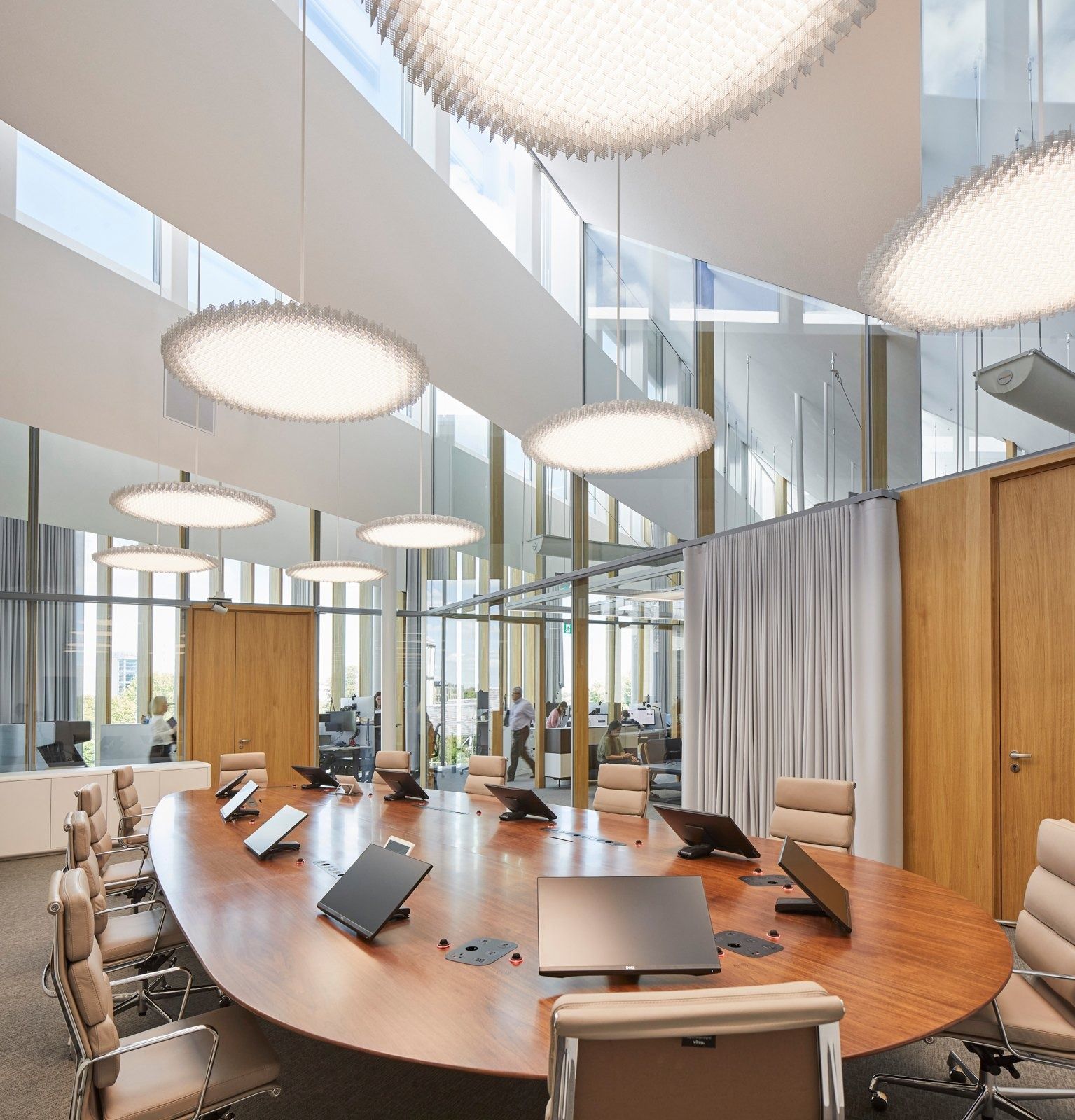 AstraZeneca: Boardroom with a large round wooden table