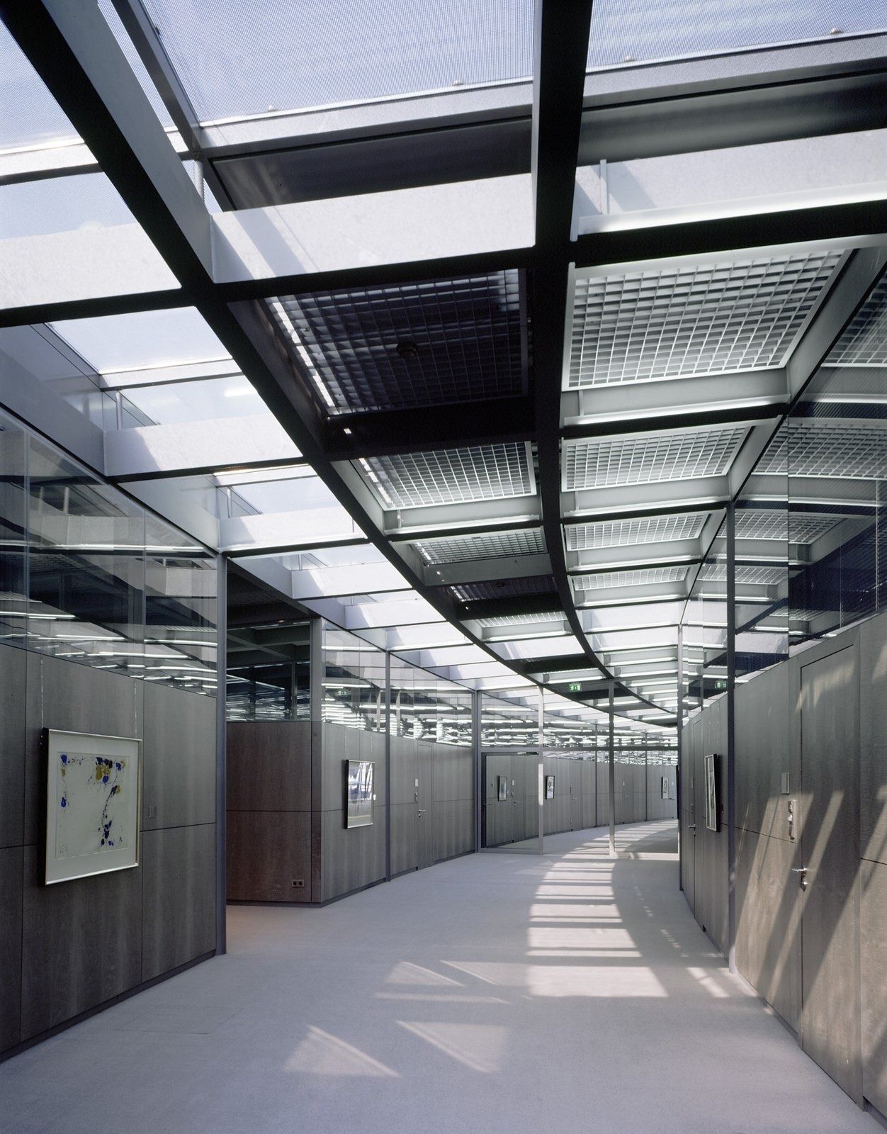 Bayer: Bright glass corridor