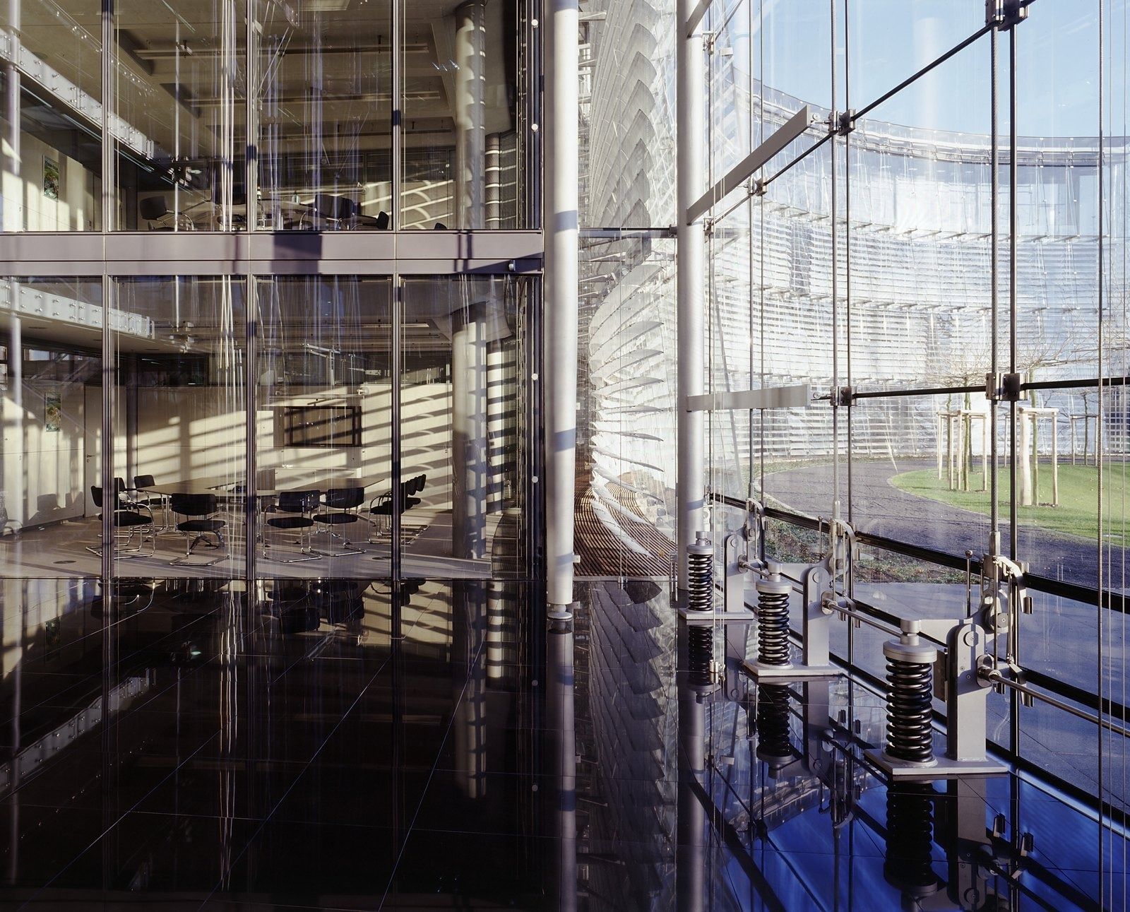 Bayer: Office floors seen through a glass wall