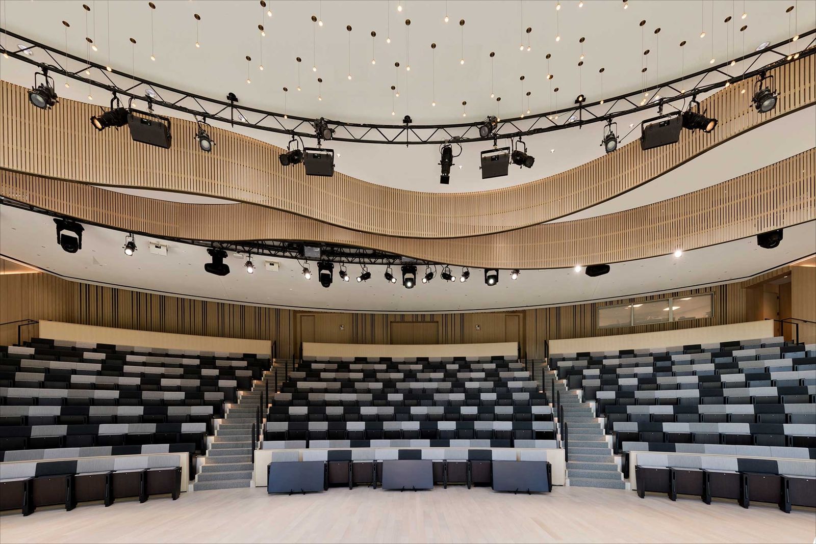BlackRock: Tiered seating seen from the stage