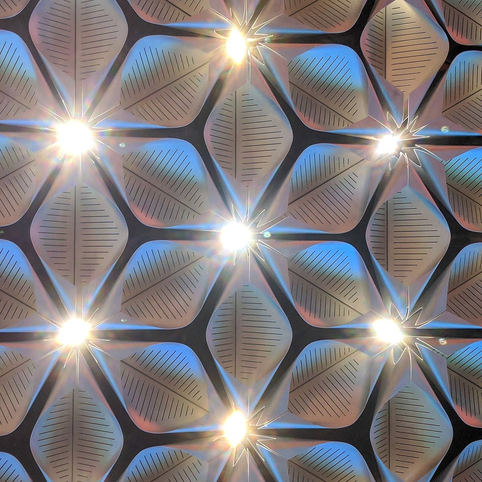 Bloomberg: Petal-shaped ceiling panels with lights