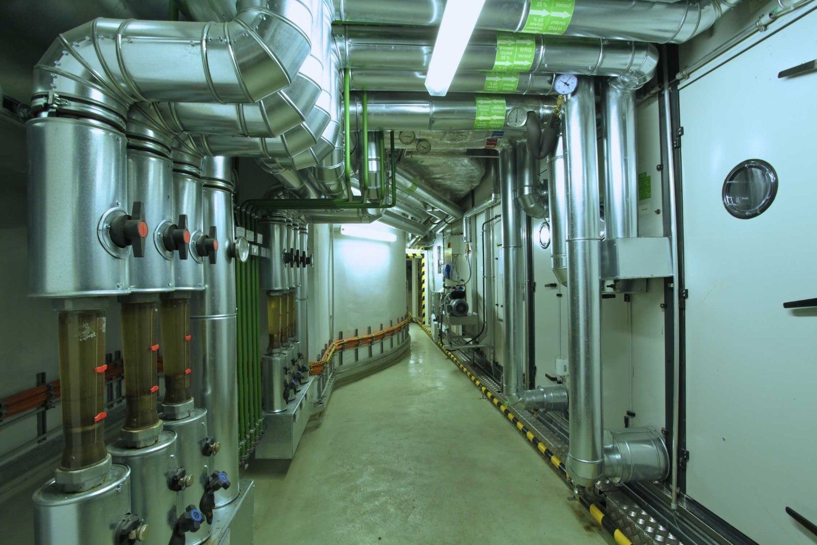 BMW Group: Corridor of pipes and tanks