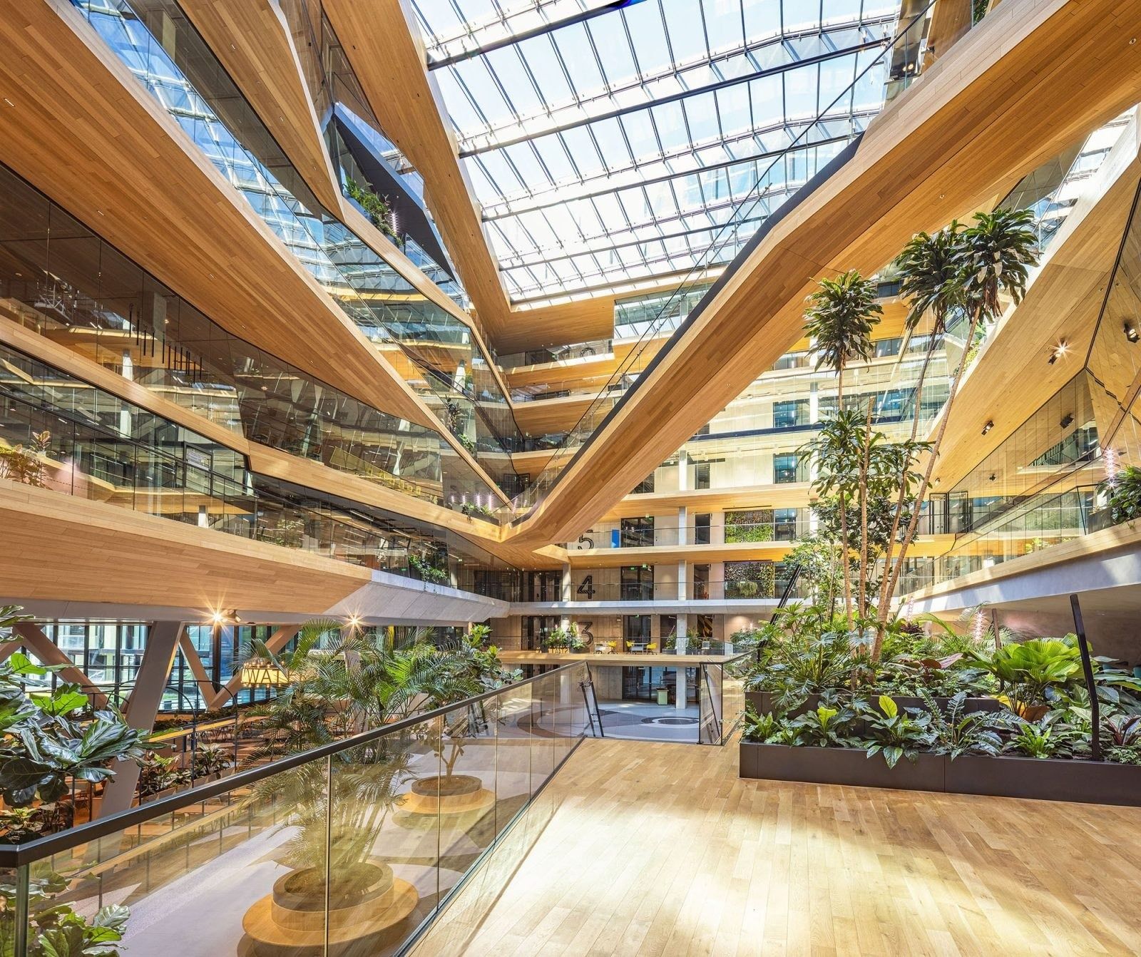 Booking Holdings: Balcony overlooking the planted atrium