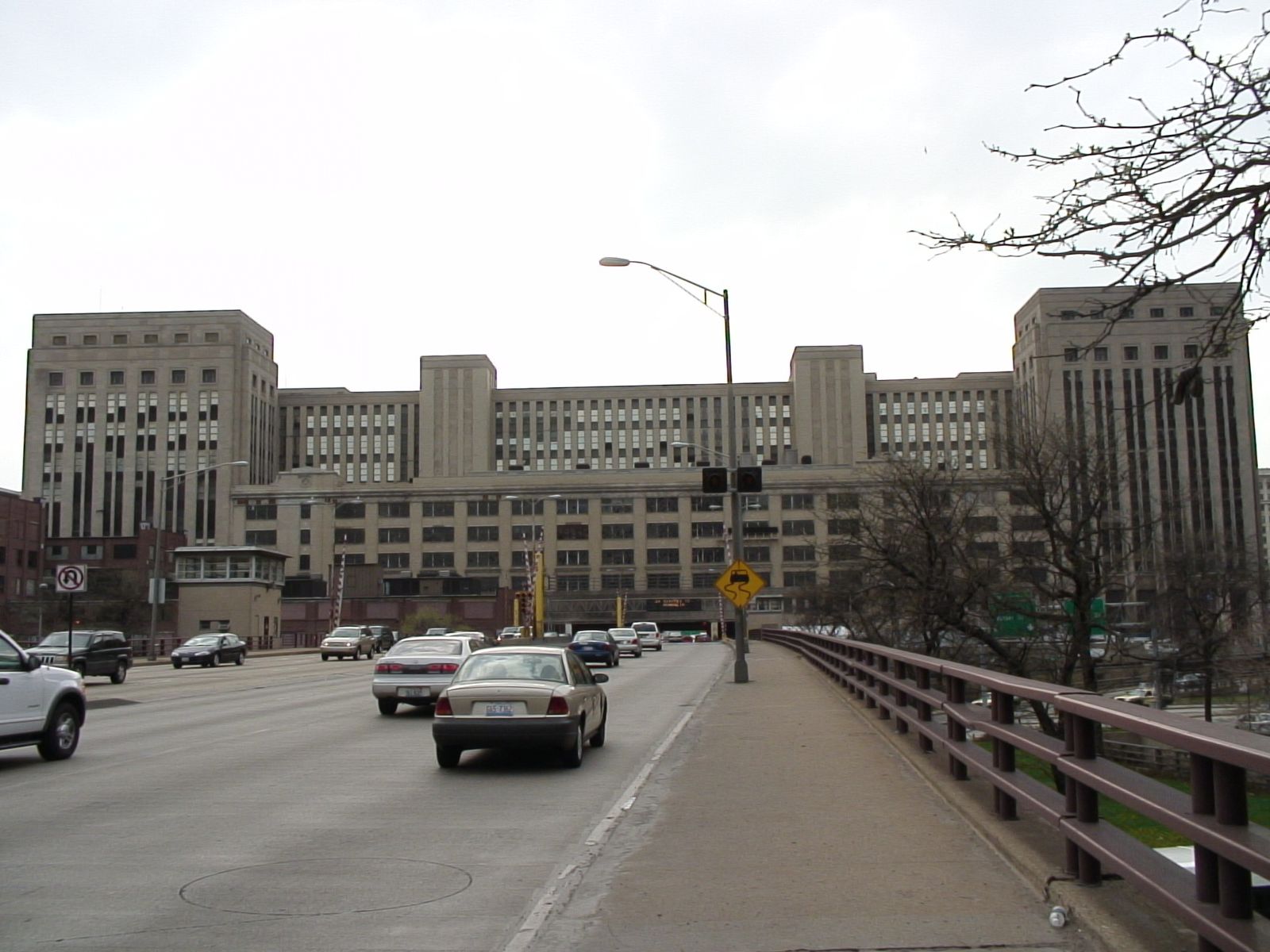 Cboe Global Markets: A massive stone building seen from a bridge with traffic