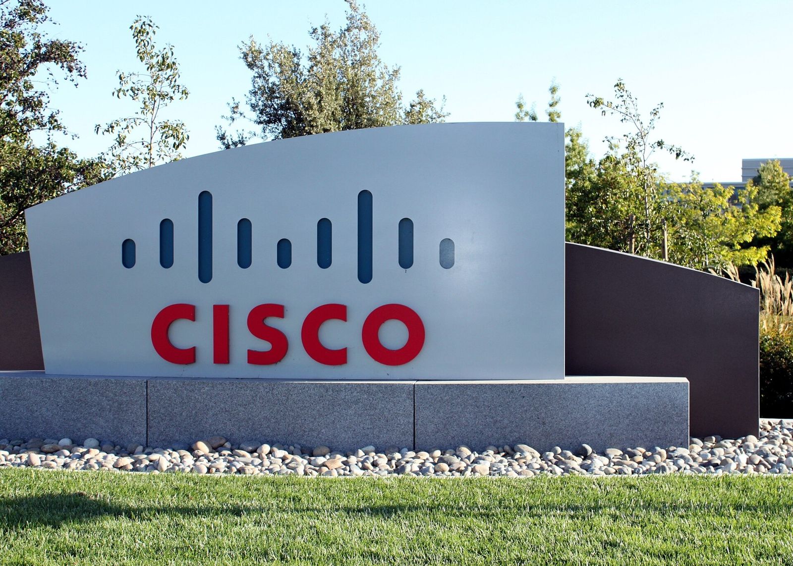 Cisco: Cisco sign on the San Jose campus