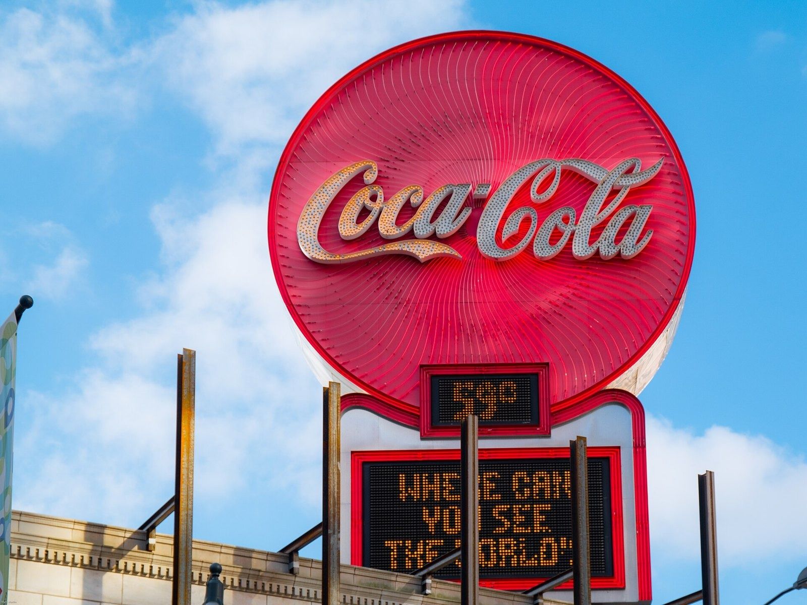 The Coca-Cola neon sign at Five Points, Atlanta
