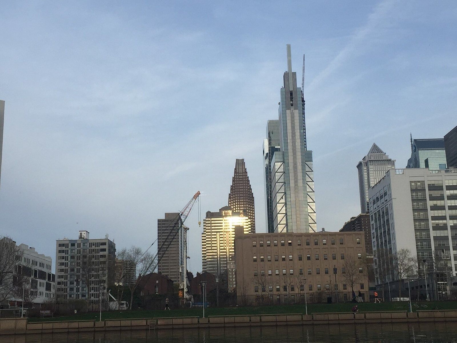 Comcast: Comcast Technology Center rising above the Philadelphia skyline