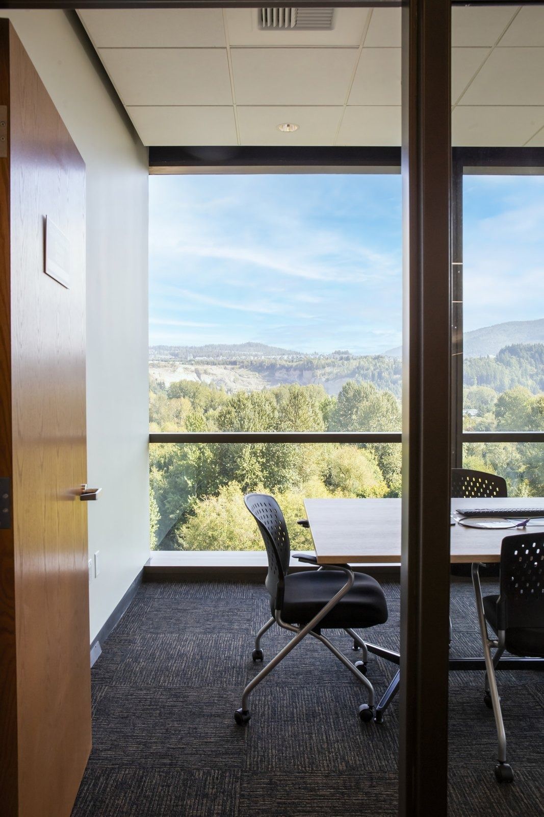 Costco Wholesale: A private office with mountain views