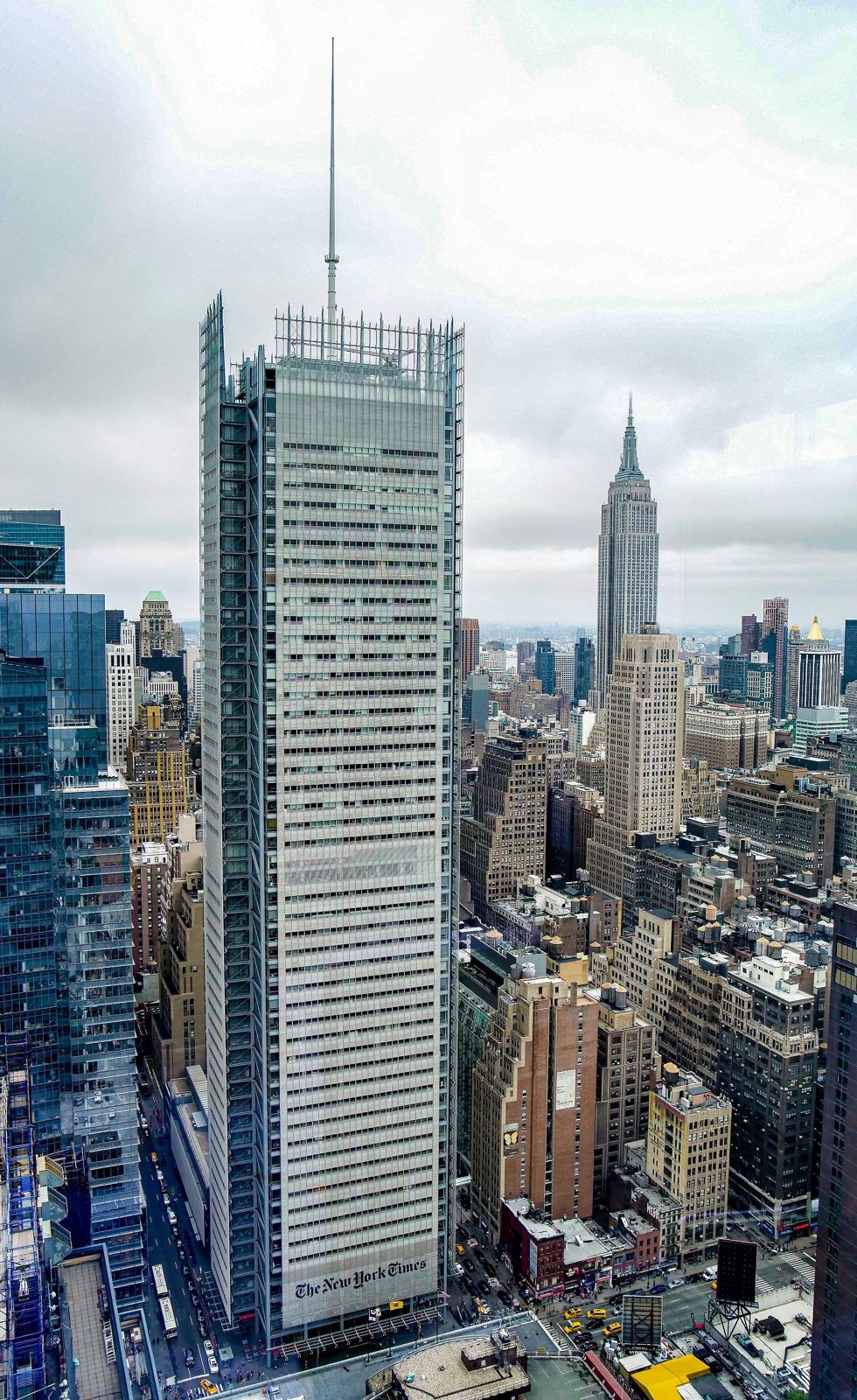Datadog: The tower in the Midtown skyline with the Empire State Building