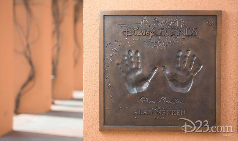 The Walt Disney Company: A bronze handprint plaque