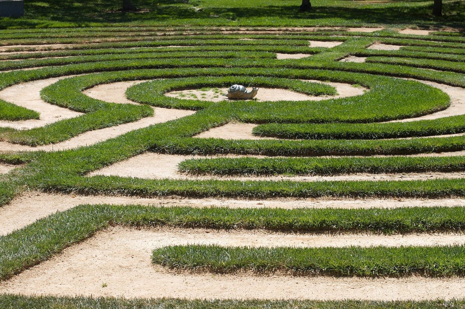 Electronic Arts: Lawn labyrinth on the EA campus