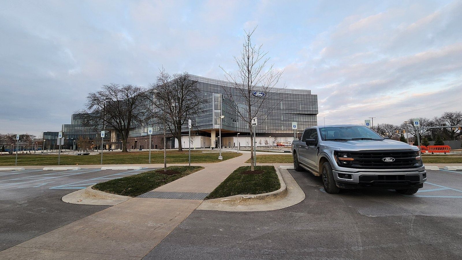 Ford Motor Company: Pickup parked in front