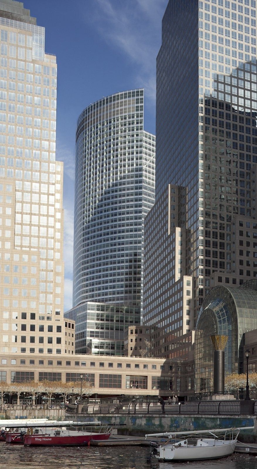 Goldman Sachs: The tower among Battery Park City buildings