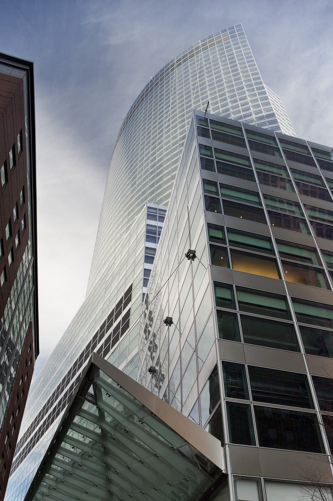 Goldman Sachs: The tower's glass facade