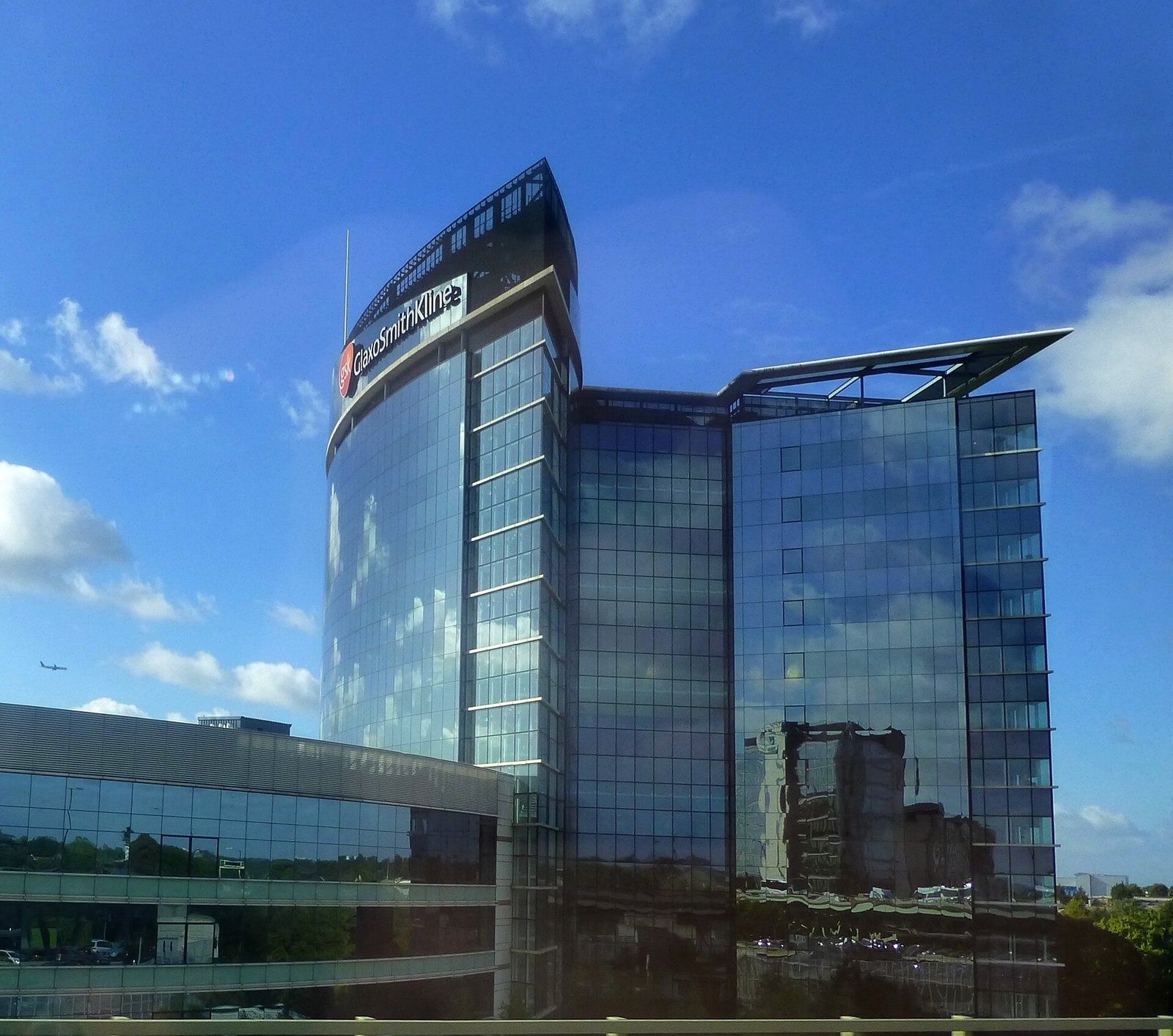 Glass office tower