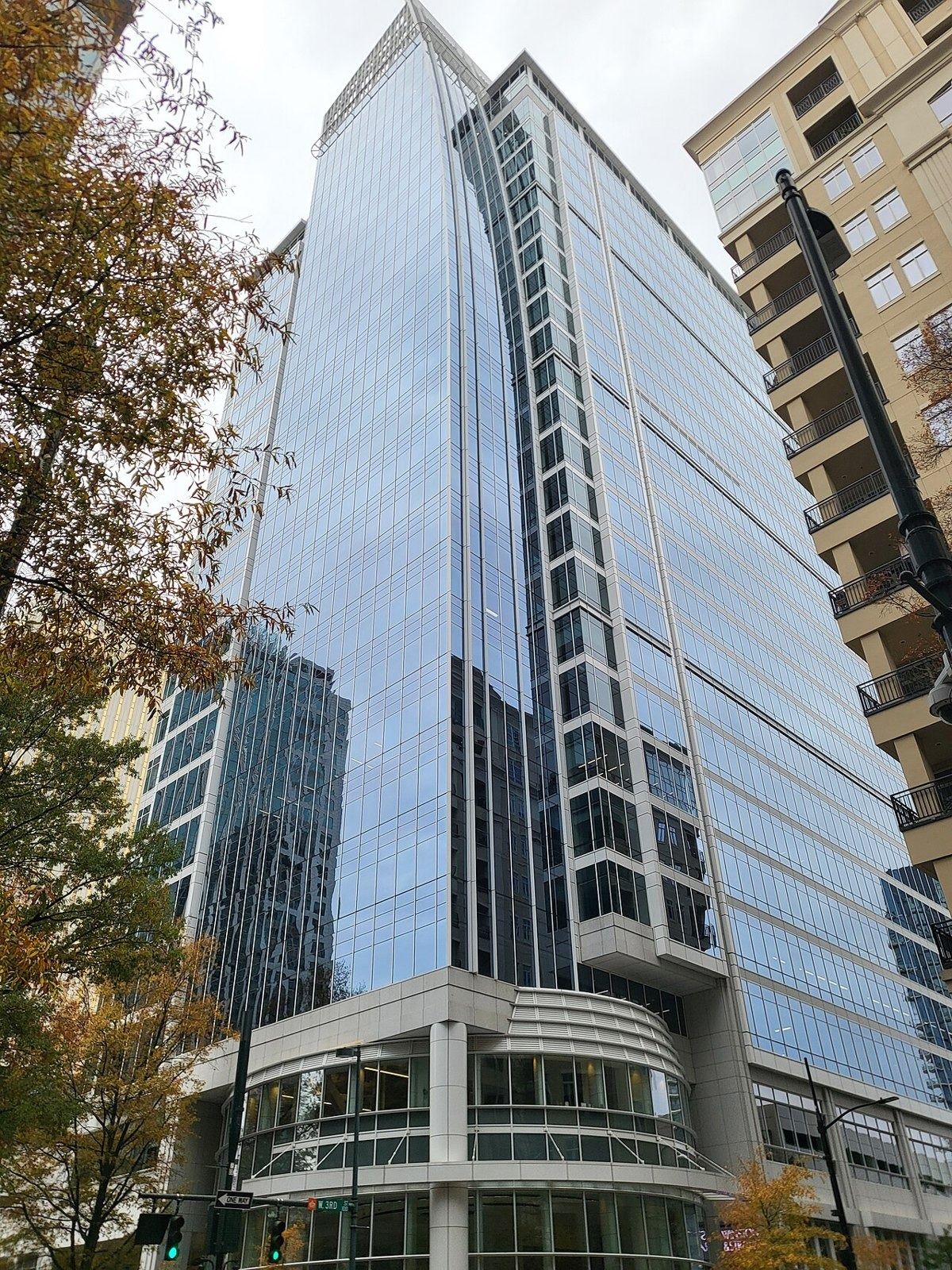 Glass tower at 300 South Tryon