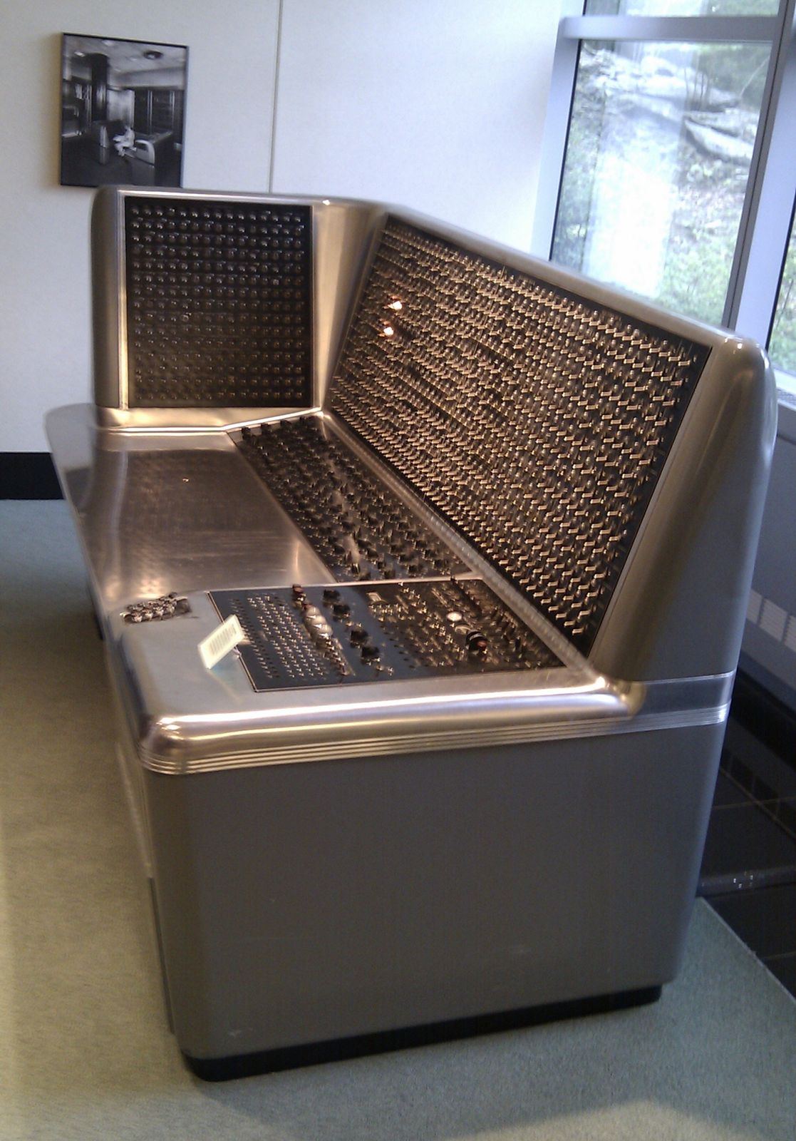 IBM: A vintage IBM computer on display