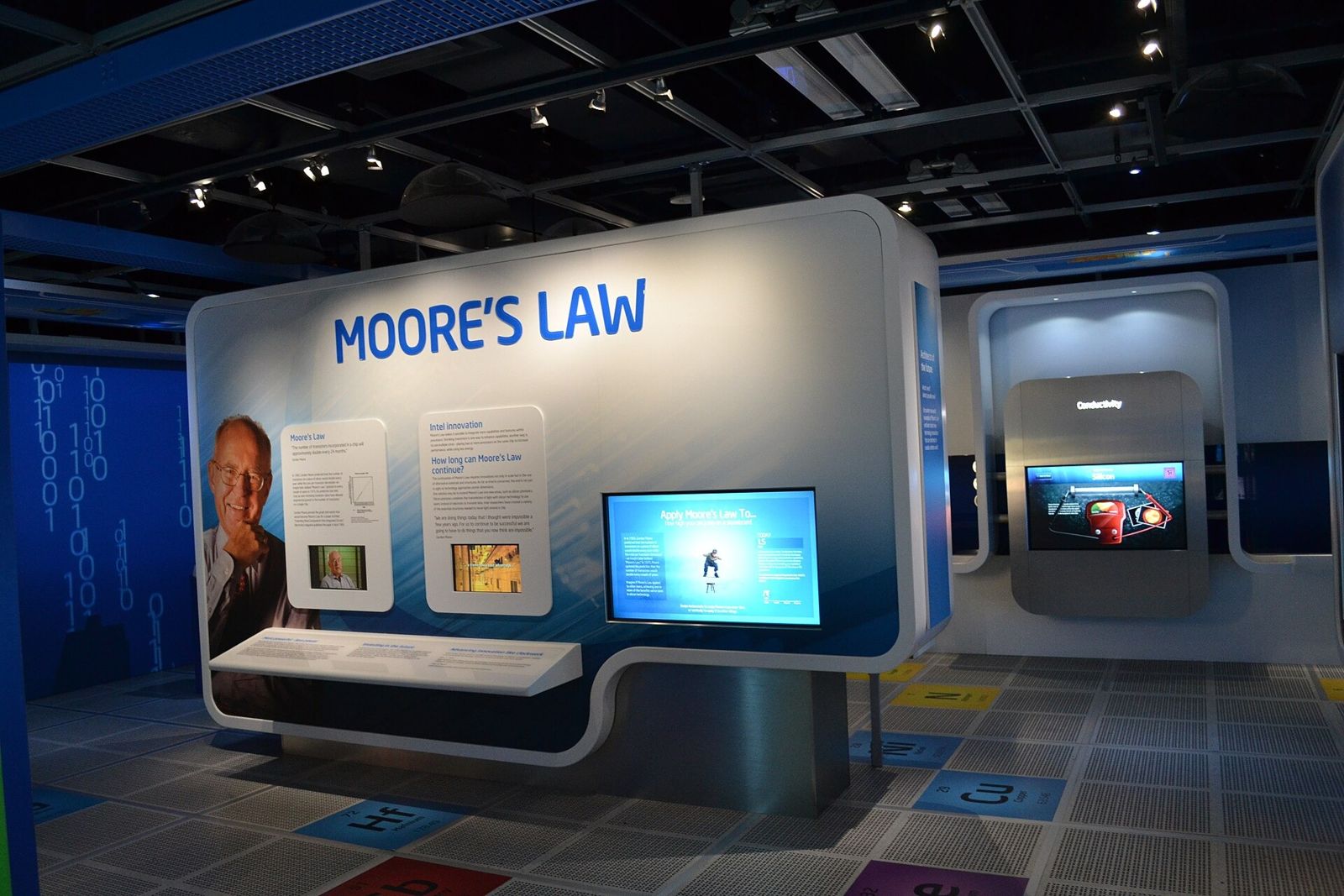 Intel: A Moore's Law exhibit inside the Intel Museum