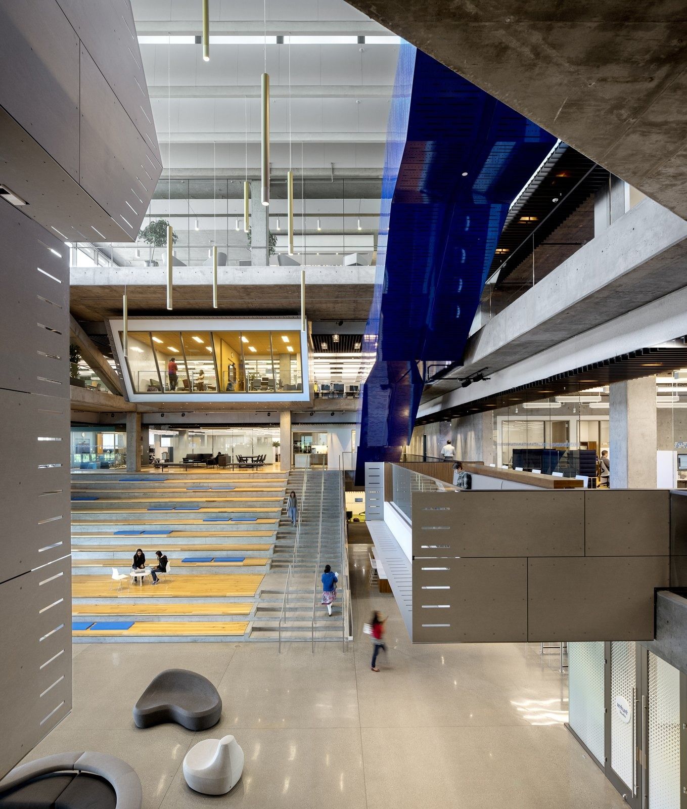 Intuit: A view up through the vertical atrium