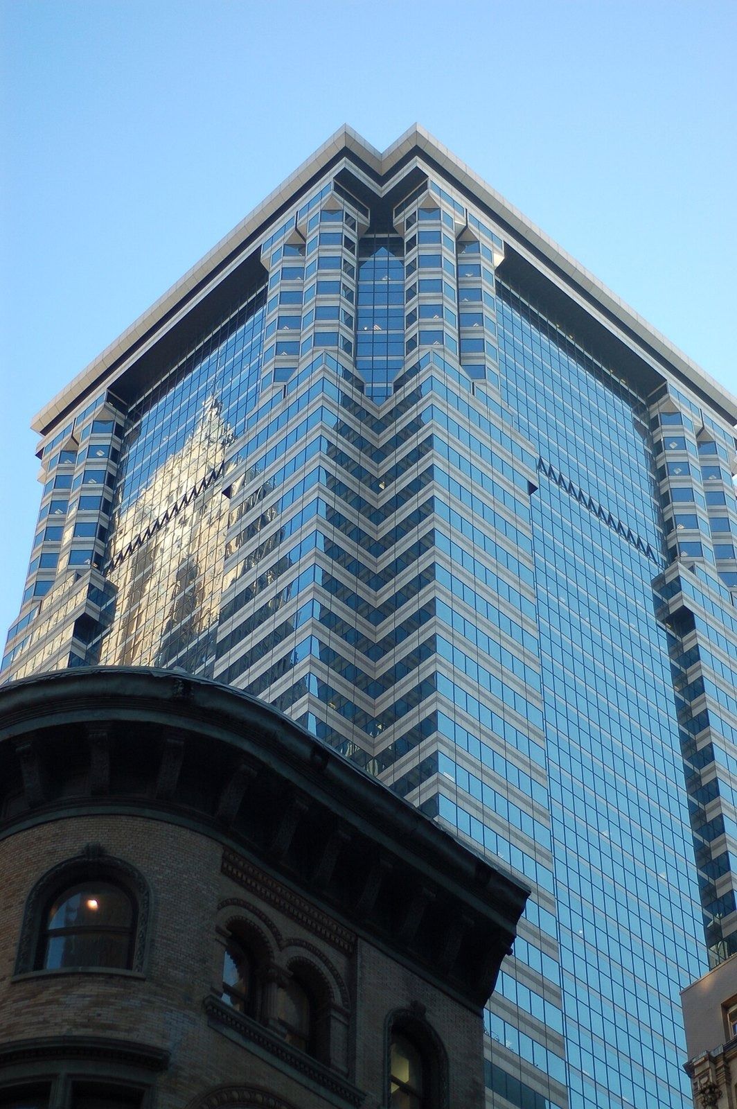 Glass tower at 60 Wall Street