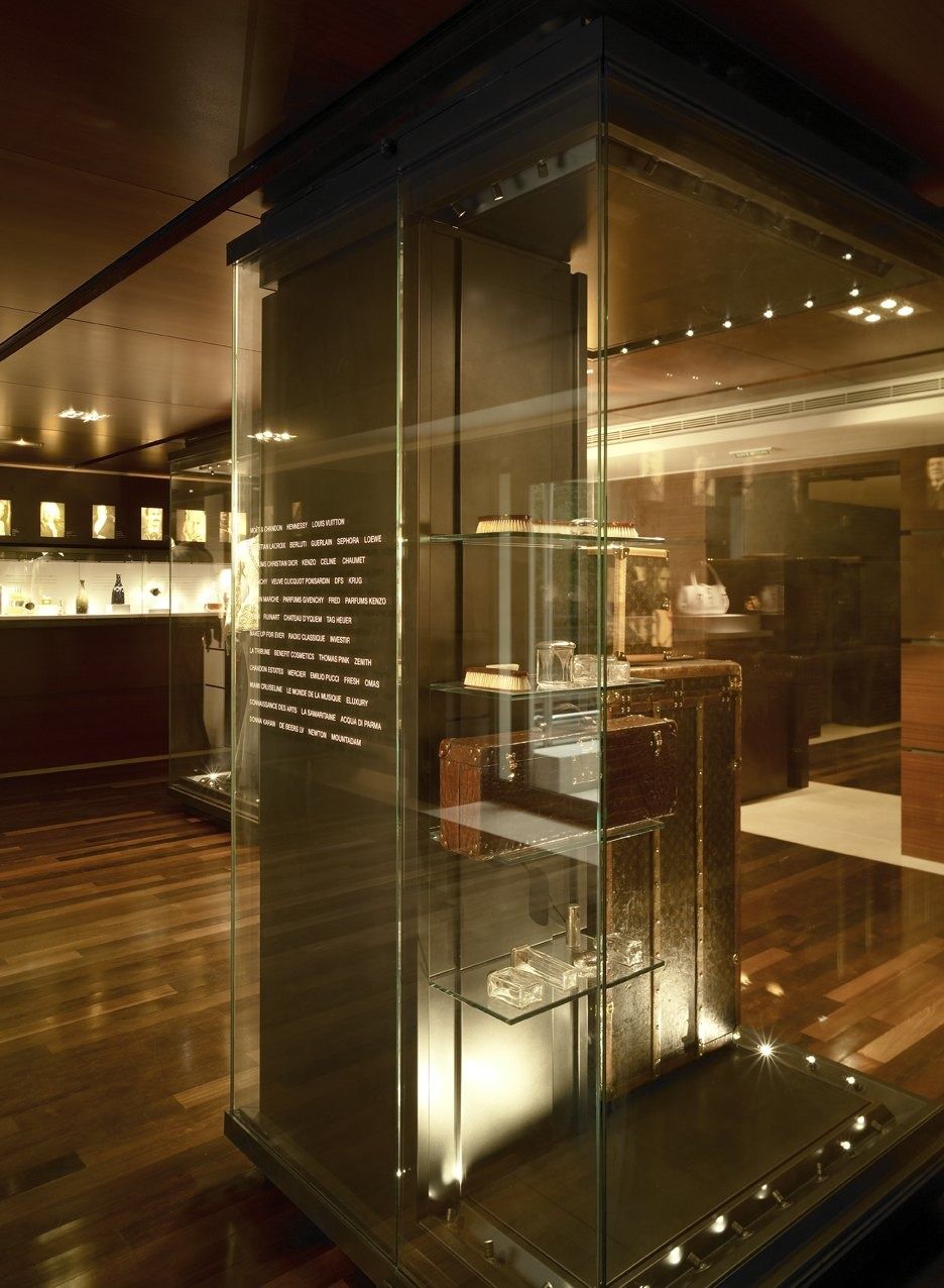 LVMH: A lit glass case