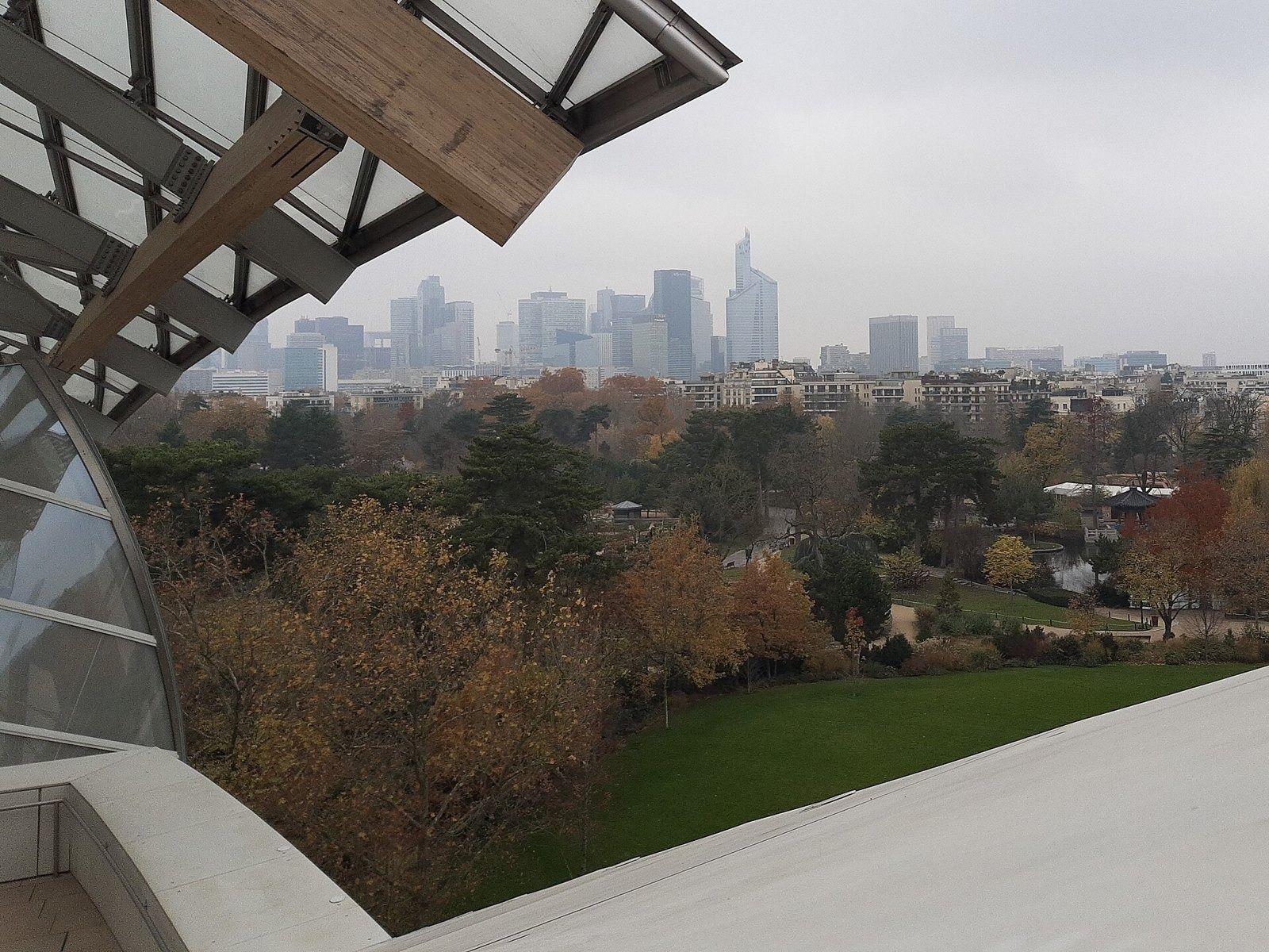 LVMH: View from a terrace to La Défense