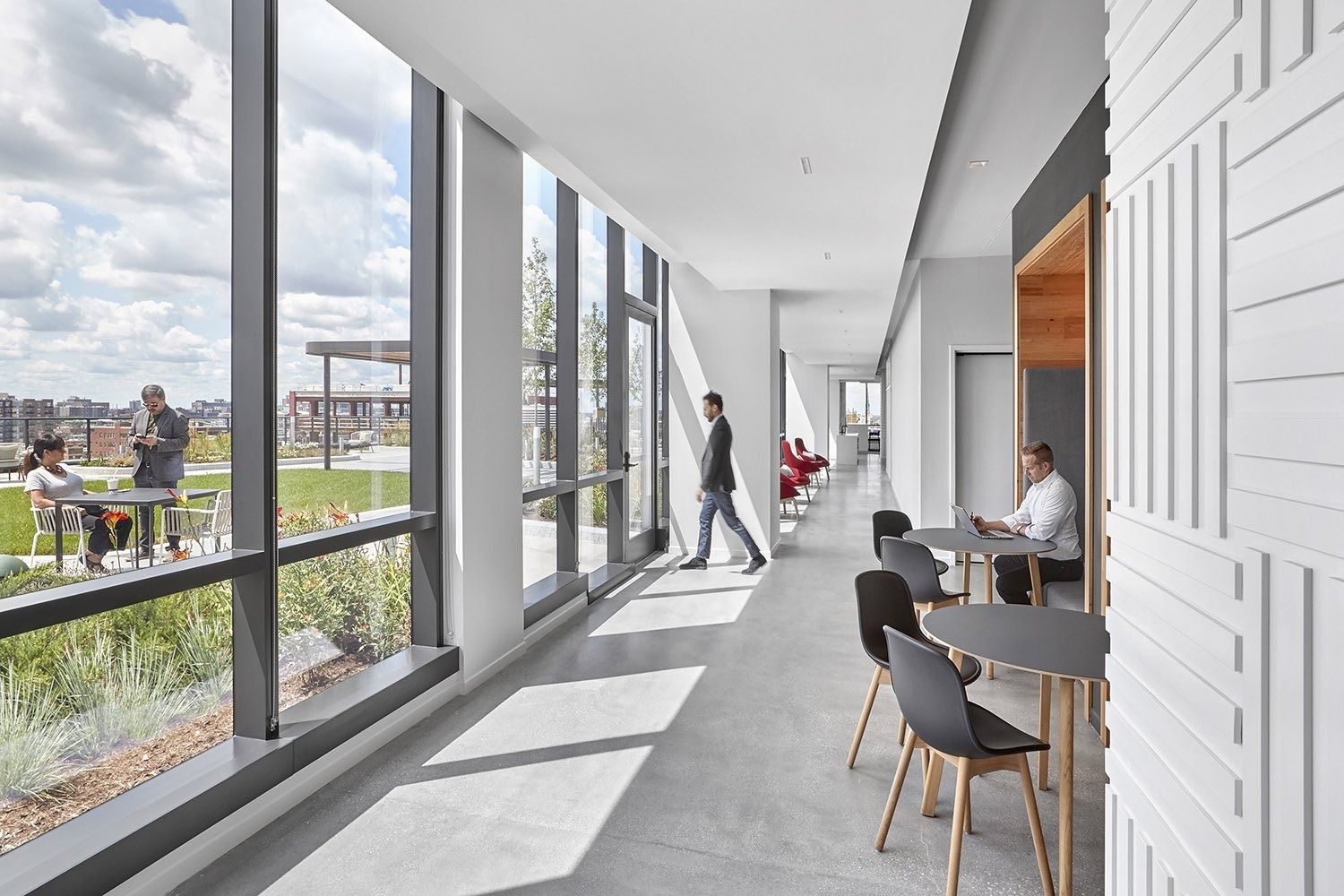 McDonald's: Window-side counter seating with city views