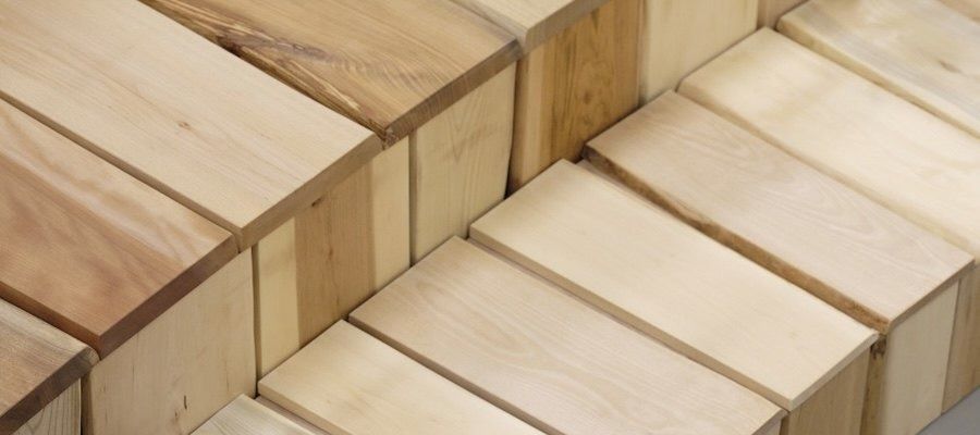 Mercari: Close-up of hardwood boards in different colours