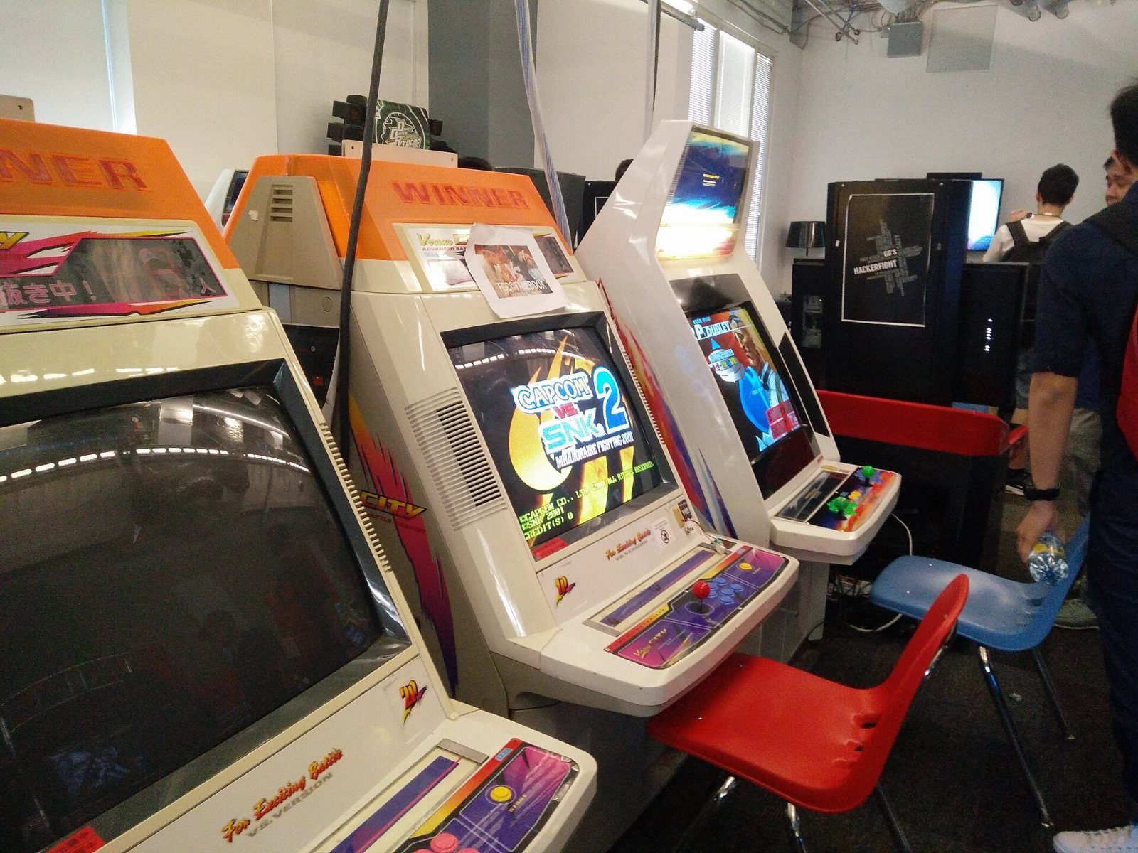 Meta: Arcade machines in an office