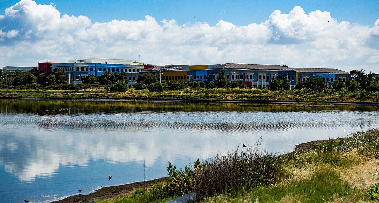 Meta: Meta's offices across the water by the bay