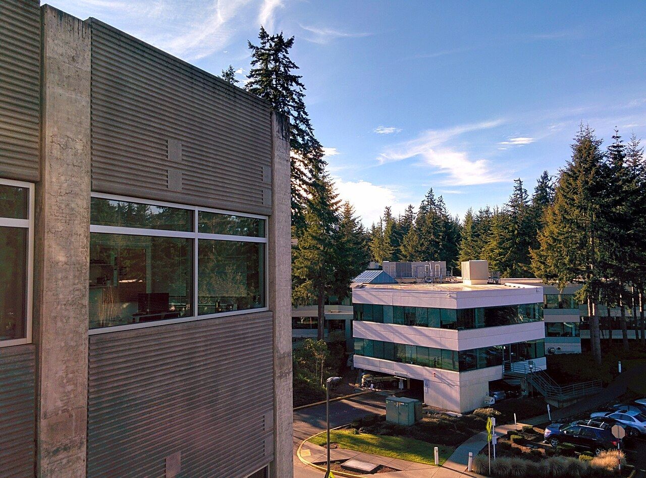 View across the campus from Building 36