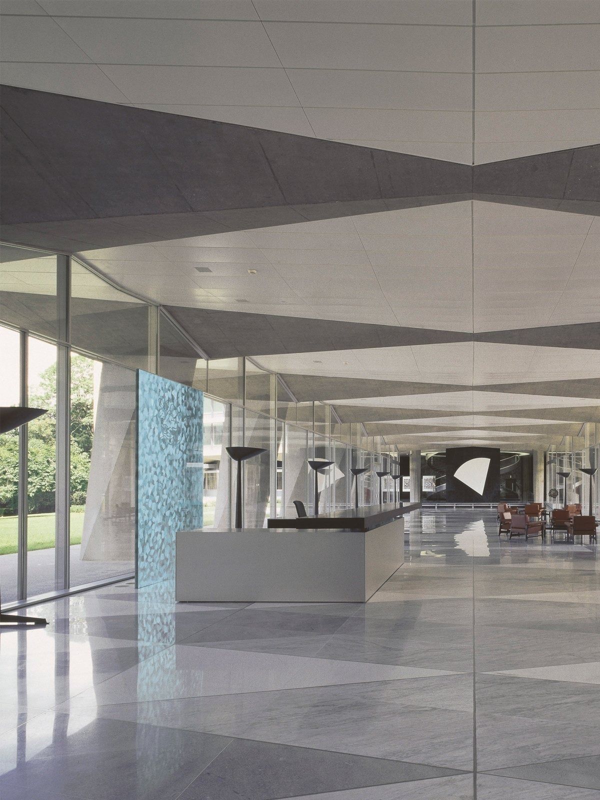 Nestlé: An open office floor with long windows