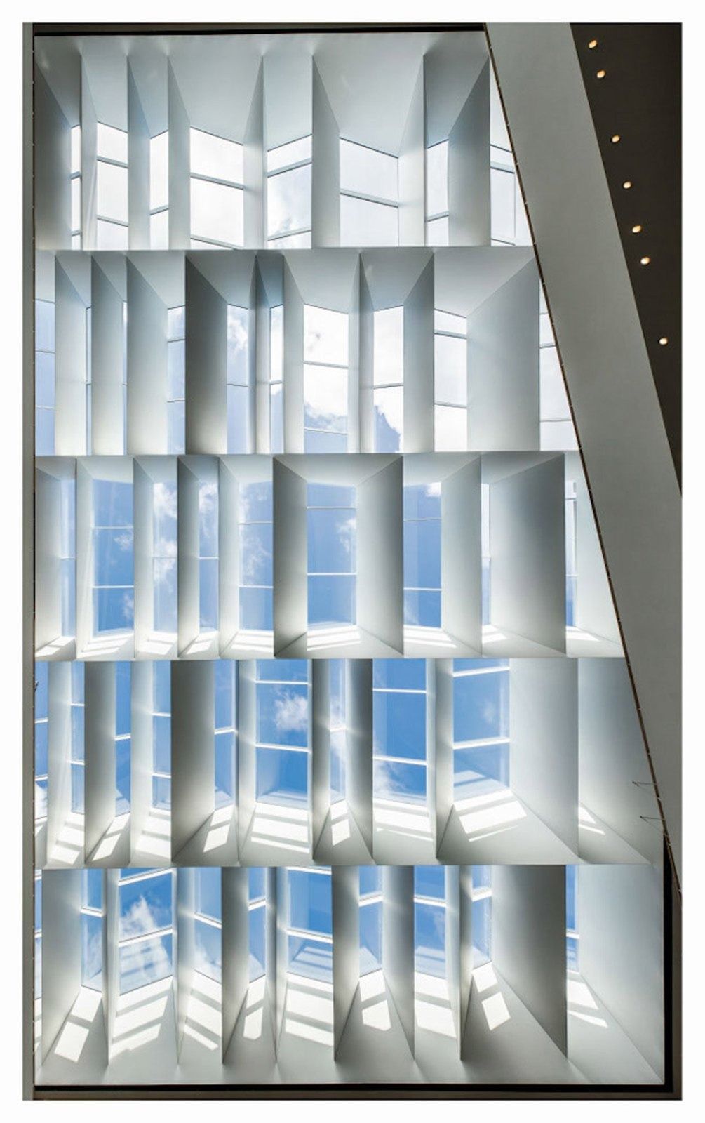 Novo Nordisk: A facade of angled white panels