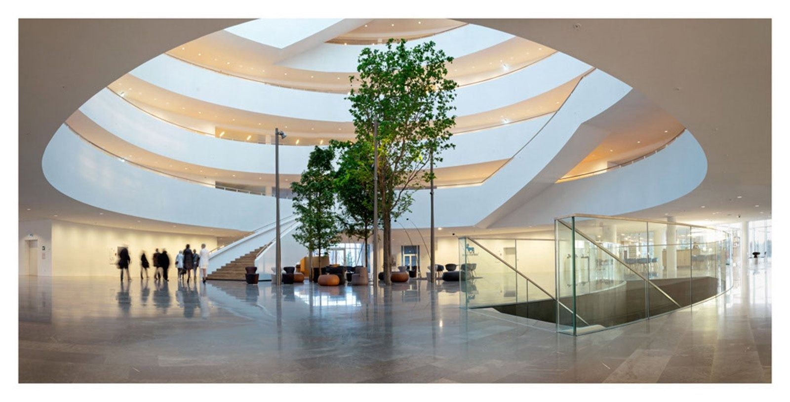 Novo Nordisk: The atrium from the entrance