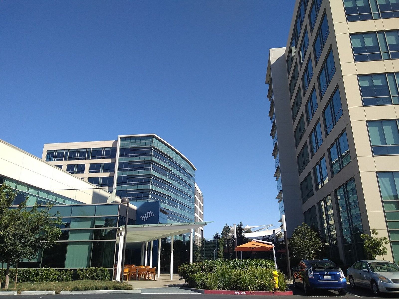 Palo Alto Networks: The headquarters towers on Tannery Way