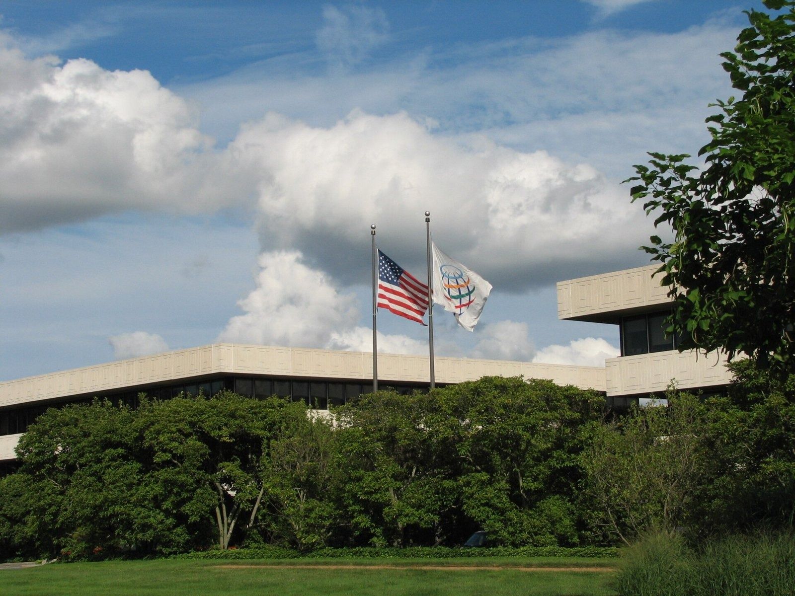 PepsiCo: The headquarters with flags
