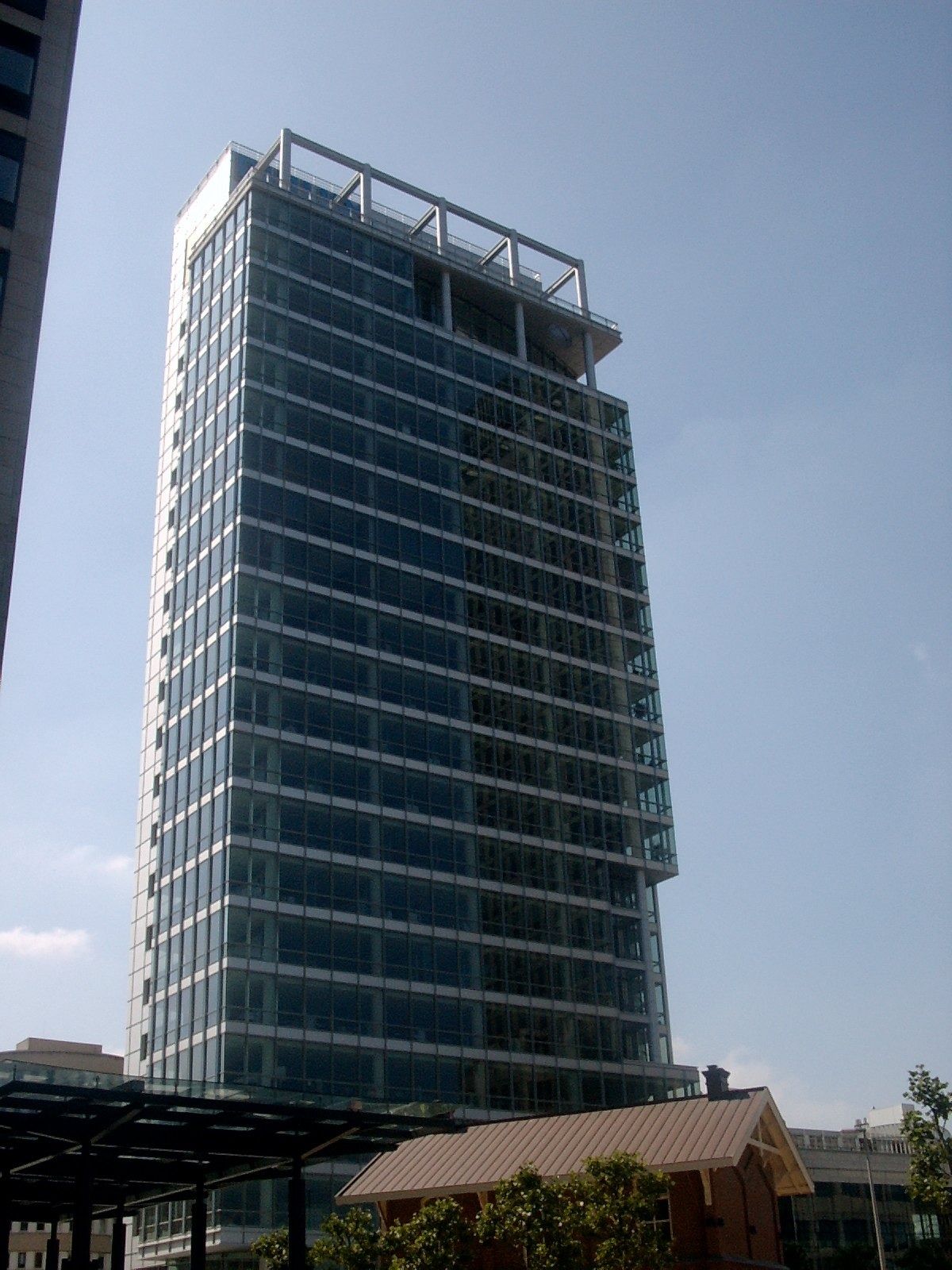 Glass office tower