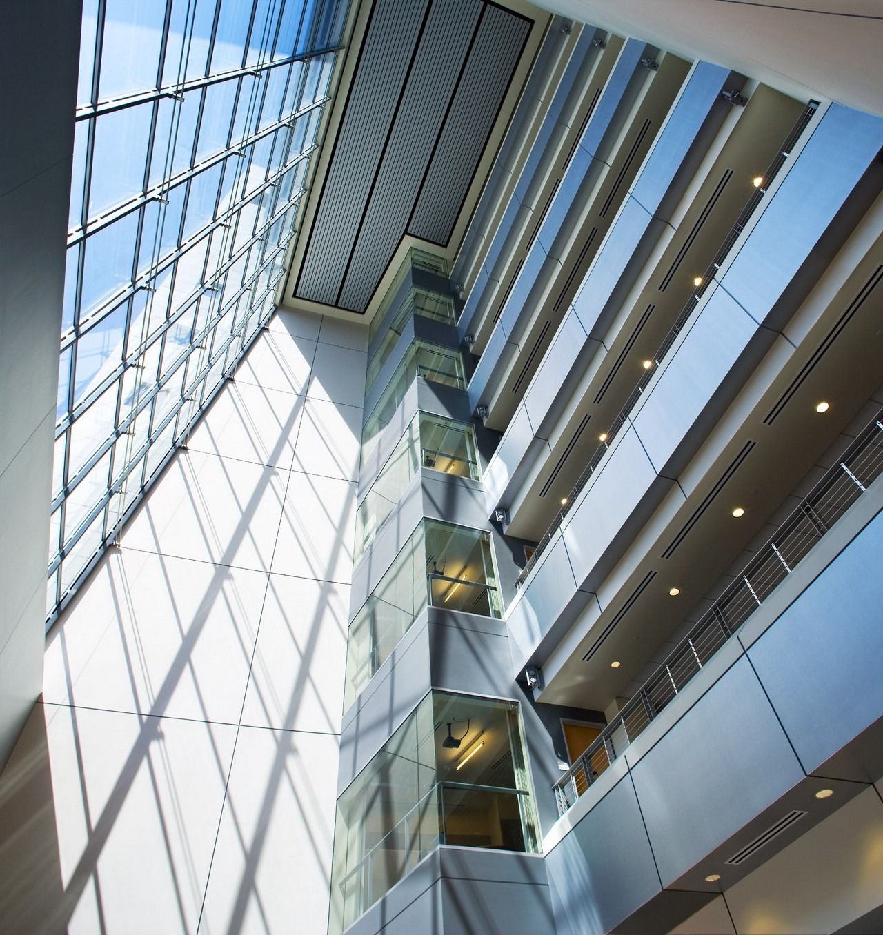 Qualcomm: Looking up the seven-story atrium