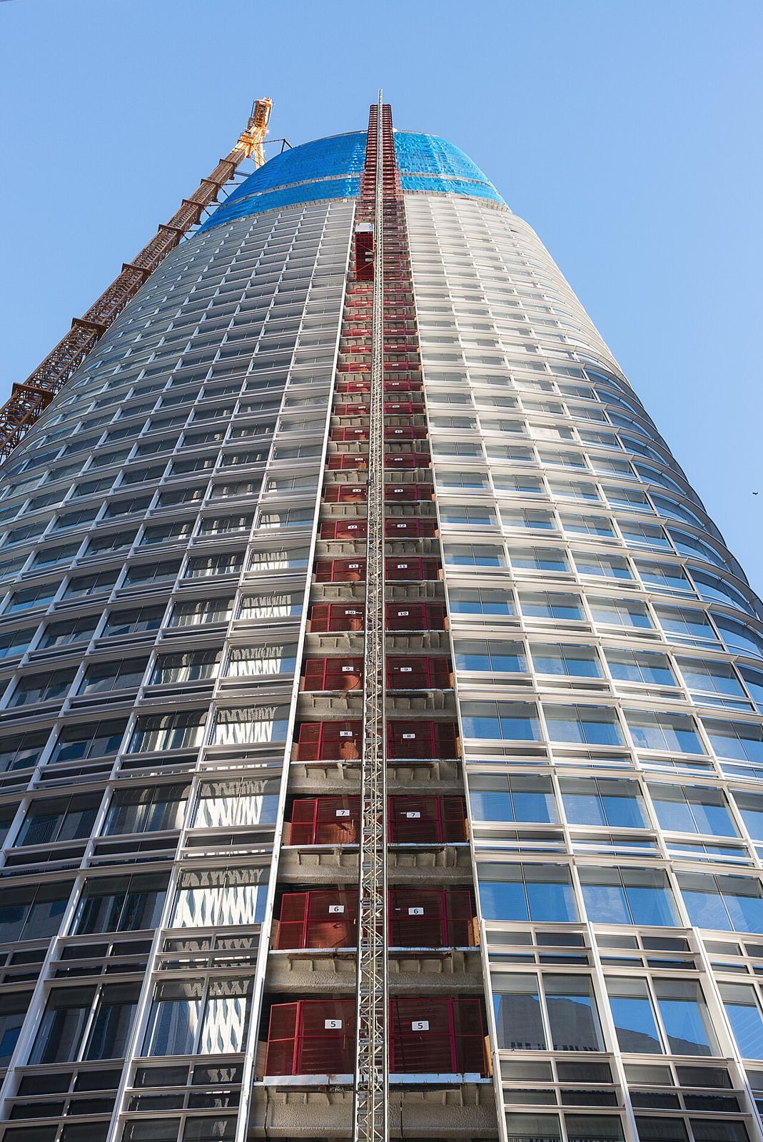 Salesforce Tower under construction in January 2017