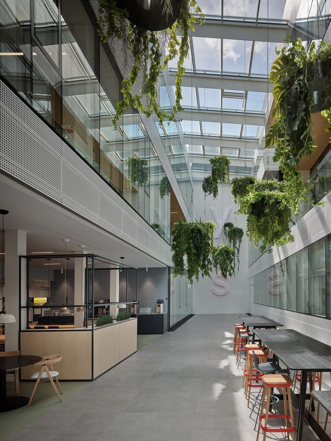 SAP: A café counter in the atrium