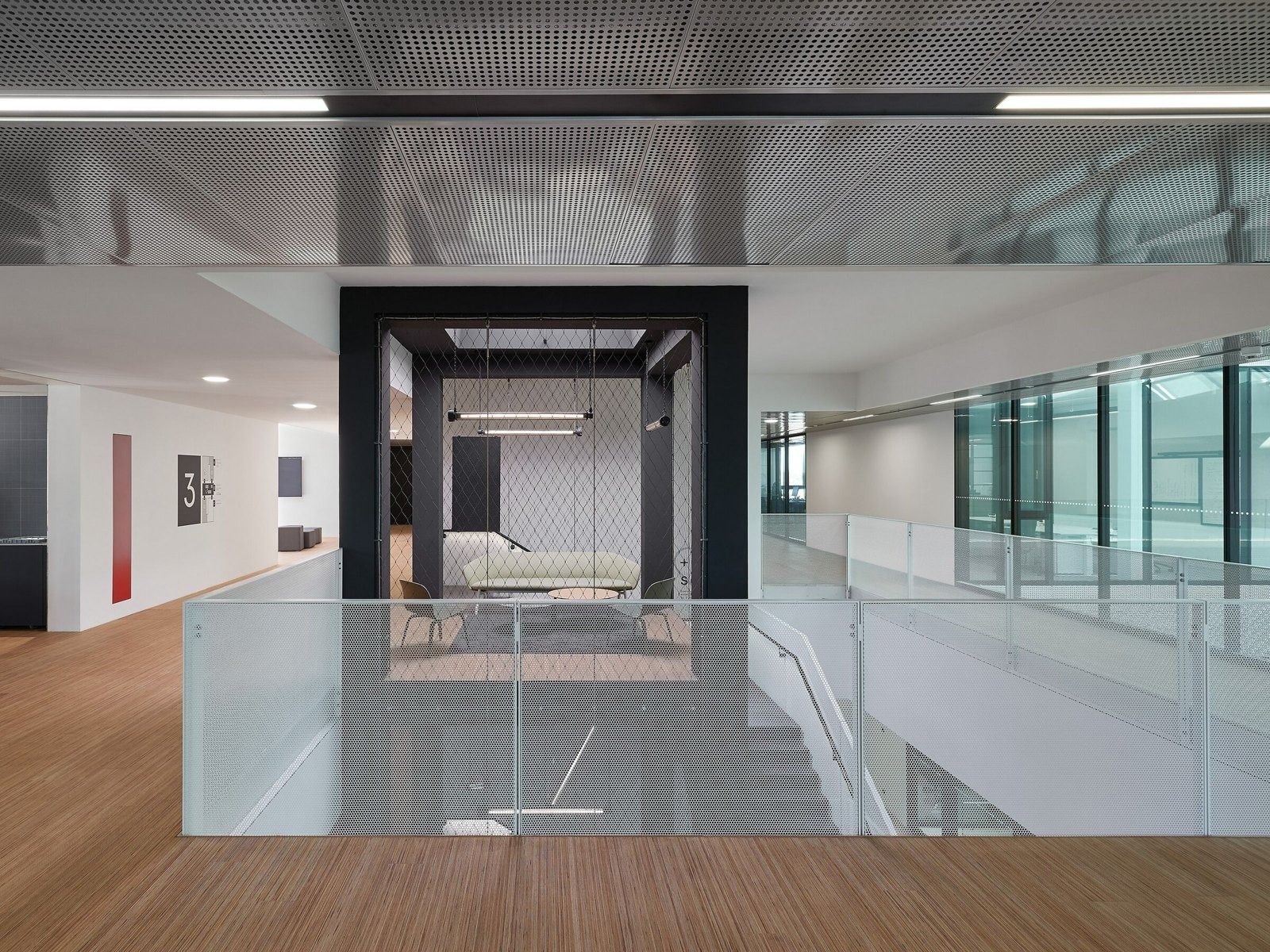 SAP: A meeting box in an open floor