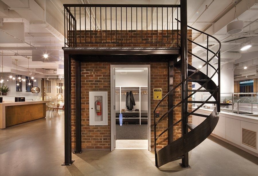 Shopify: A brick cube with a spiral stair