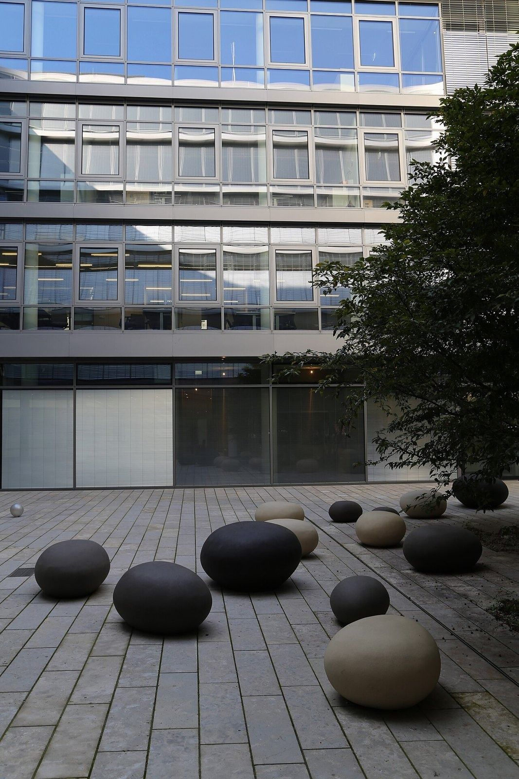 Siemens: Courtyard with stones